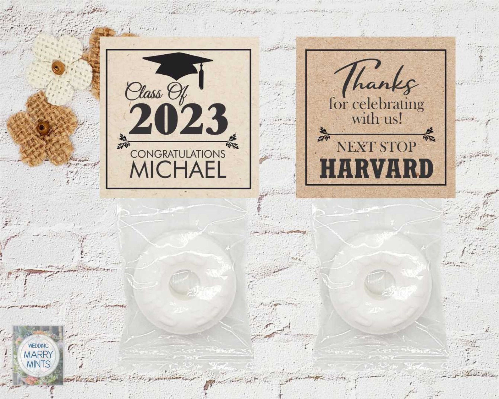 Graduation Mints, Graduation Favors, Commencement Mint, Graduation