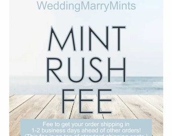 Rush Fee for mint orders to go out next business day.