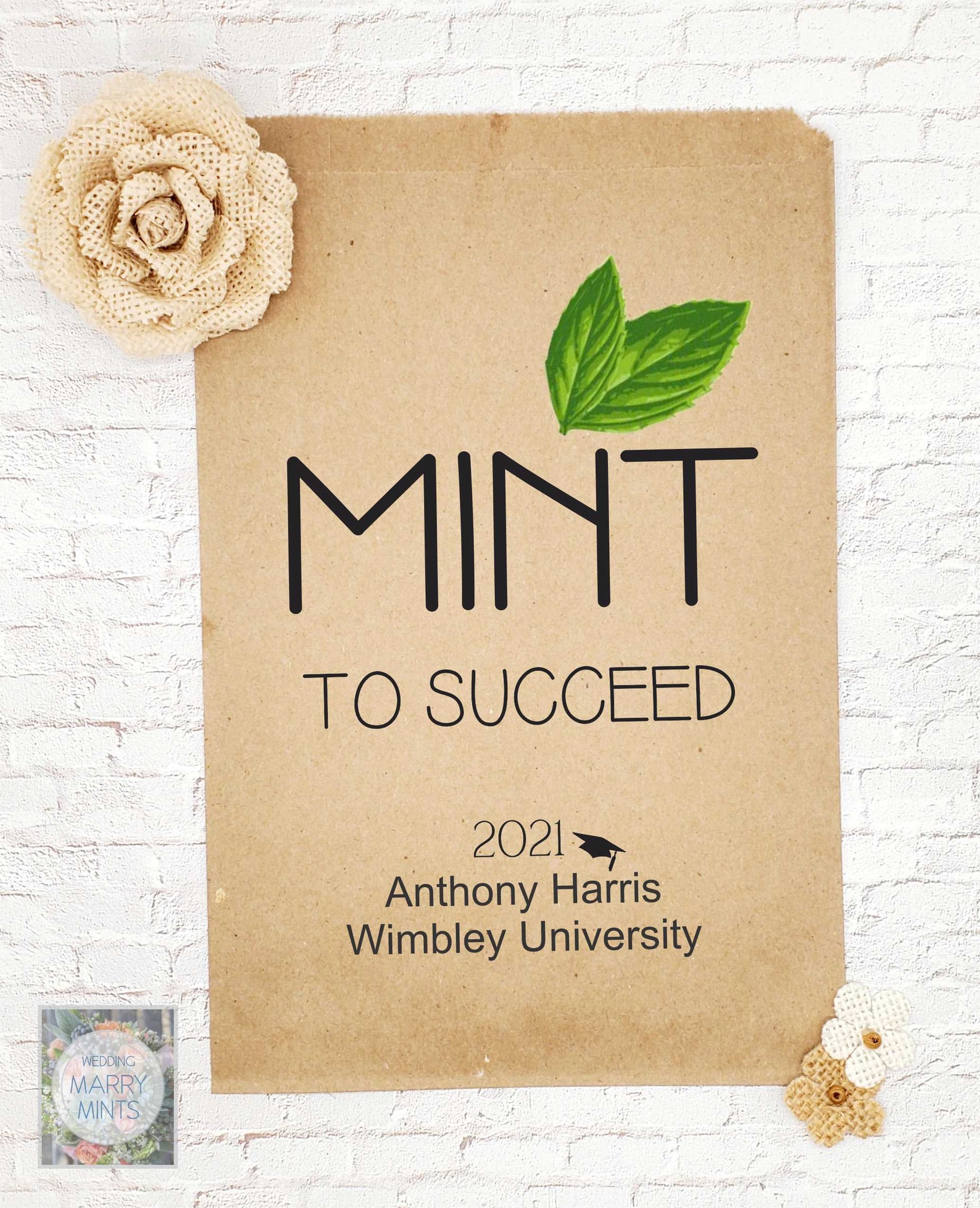 Graduation Mints Graduation Favors Commencement Mint Etsy