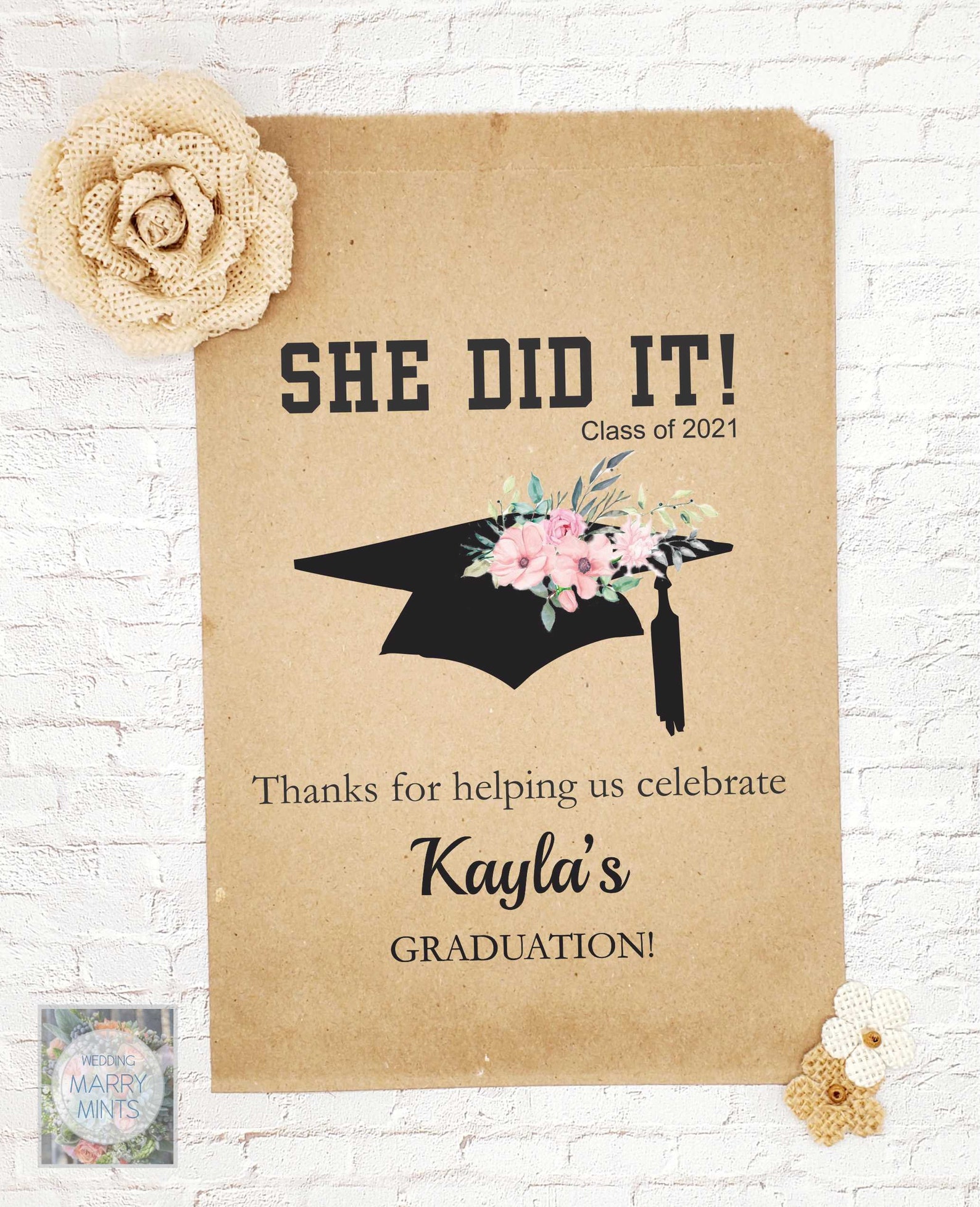 Graduation Mints Graduation Favors Commencement Mint Etsy