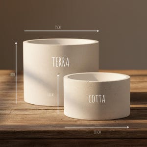 Vaso in cemento TERRA, produzione artigianale francese
