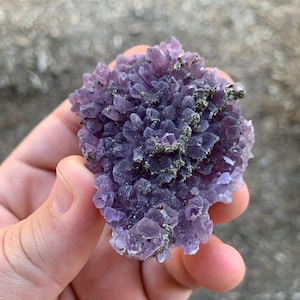 Chala Mine Pyrite and Amethyst Cluster Bulgarian Mineral Specimen