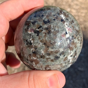 Emberlite Yooperlite UV Reactive Polished Sphere Chinese Mineral Specimen