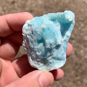 Blue Aragonite China Mineral Specimen