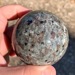 Emberlite Yooperlite UV Reactive Polished Sphere Chinese Mineral Specimen