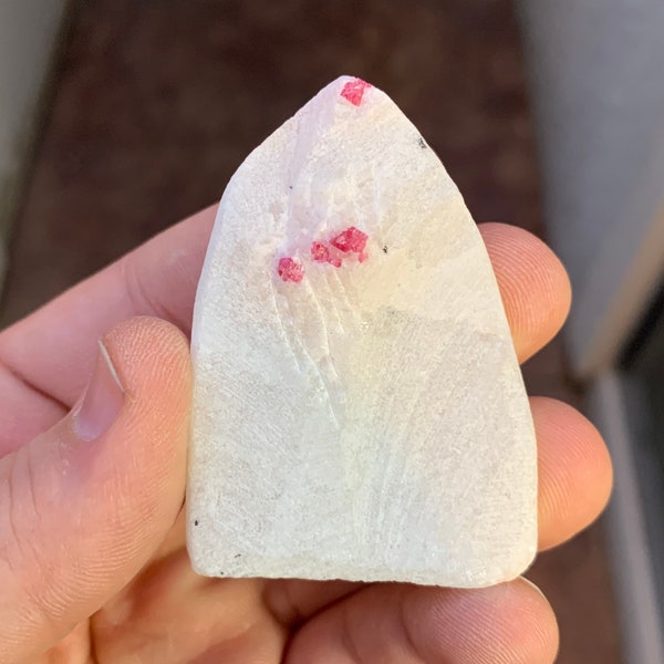 Red Spinel Marble Matrix Vietnam Mineral Specimen