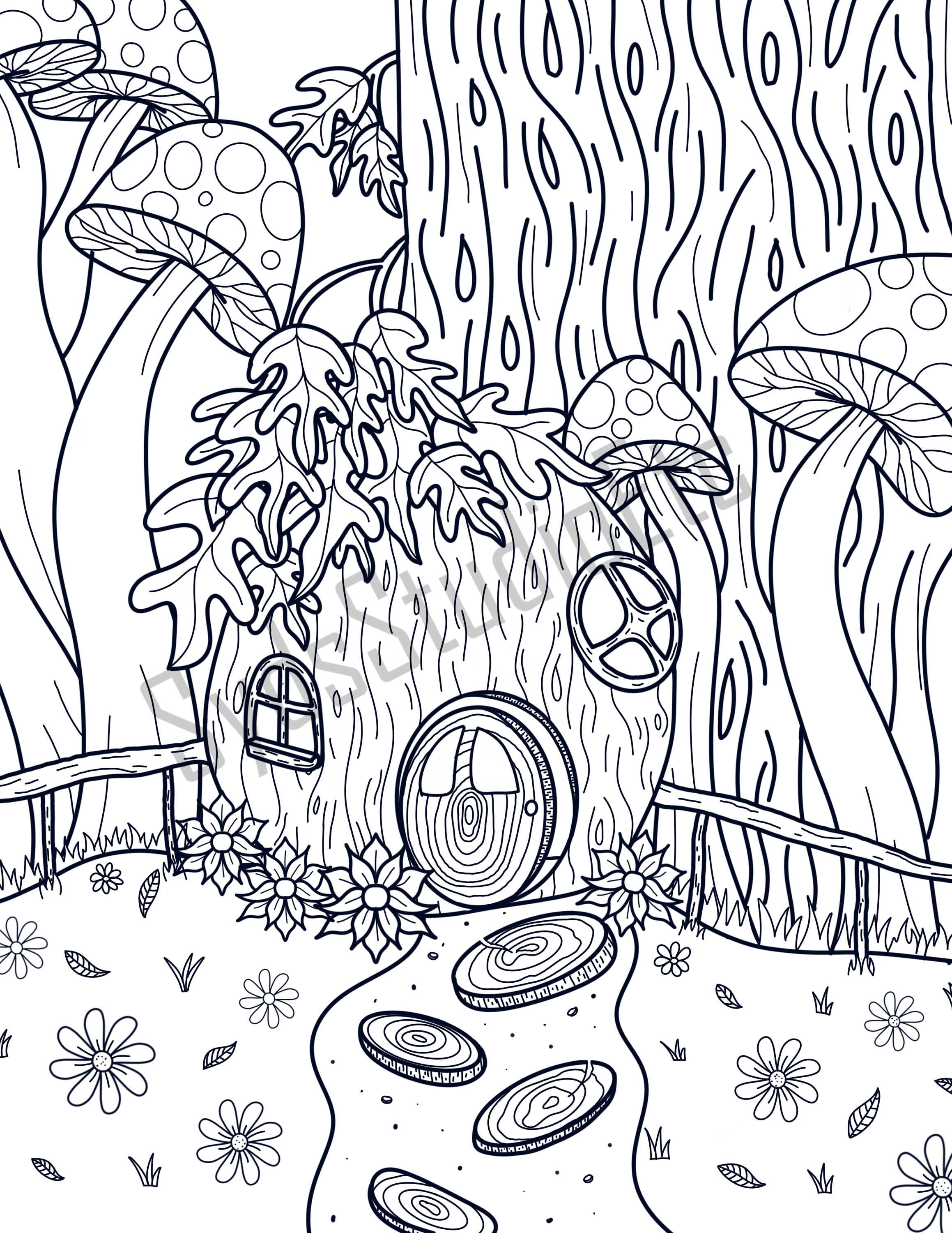 20+ Free Nature-Themed Adult Coloring Pages – Sustain My Craft Habit