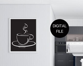 COFFEE Cup Digital Print, COFFEE Cup  Poster, COFFEE Cup Download