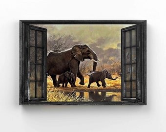 Elephant Affection Baby Artistic 3.2 Wall Art Canvas Picture Print Elephant Affection Baby Artistic 3.2 Wall Art Canvas Picture Print