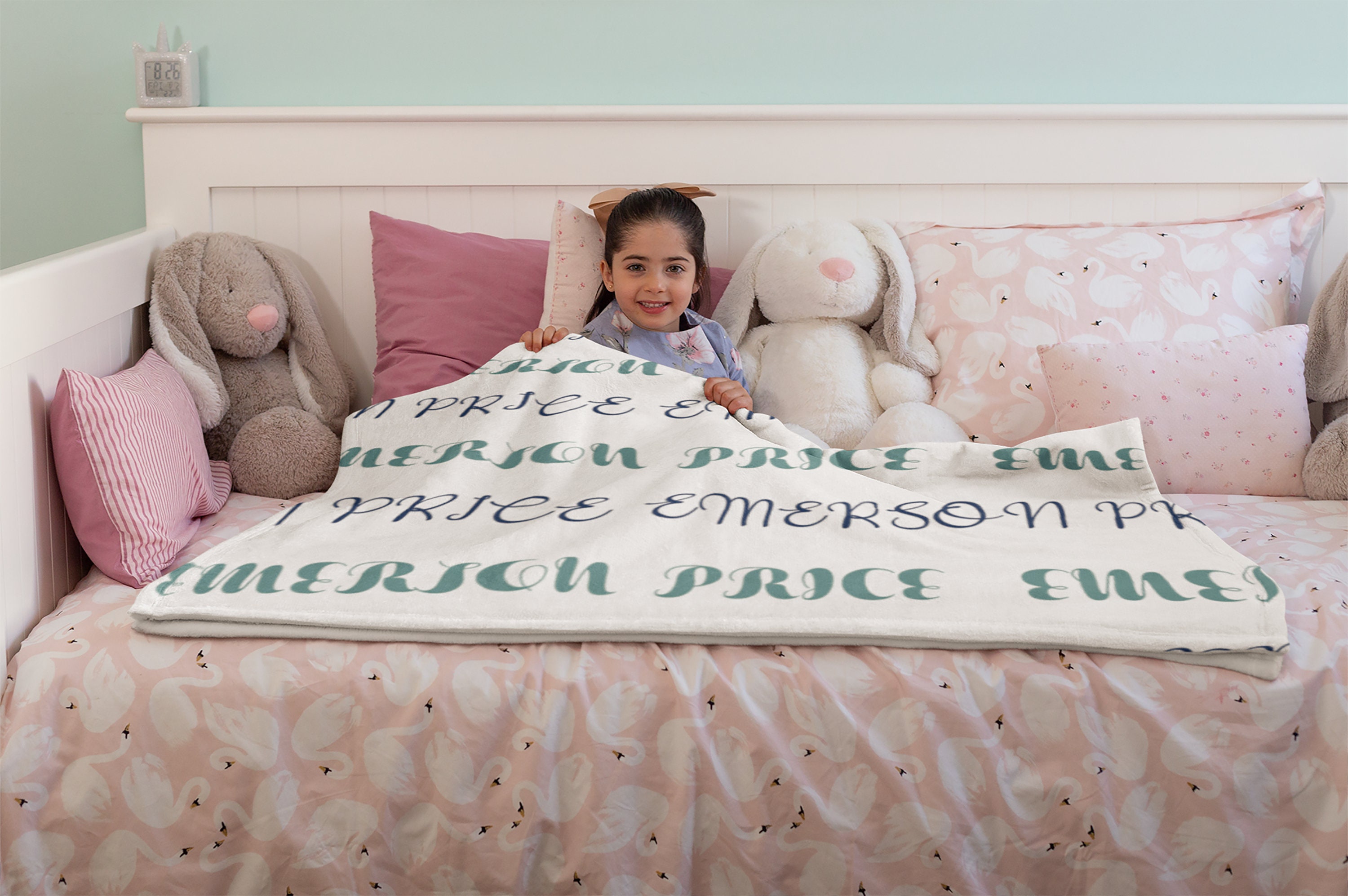 Personalized Name Blankets Custom Name Blankets Monogrammed Etsy