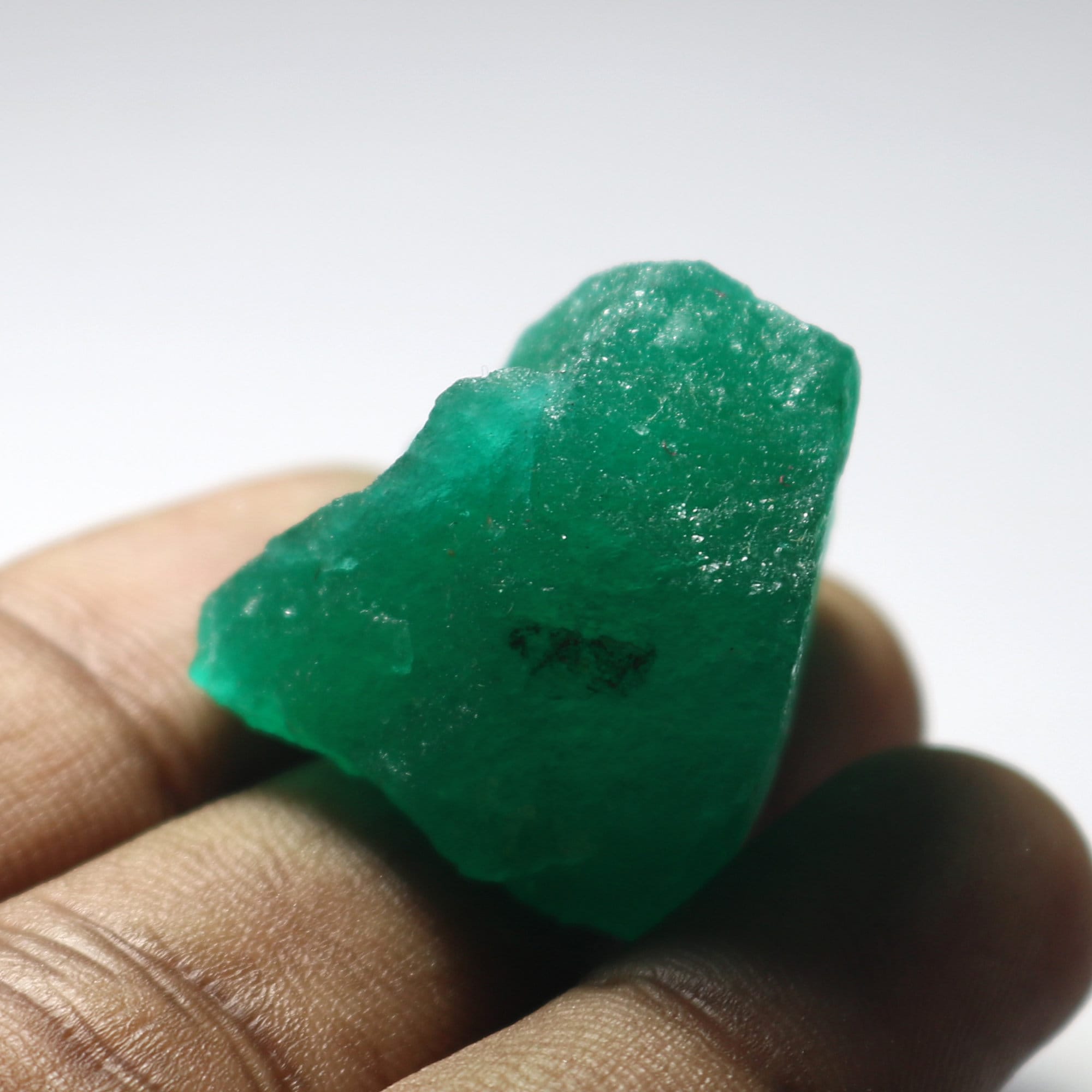 97.00 Ct. Certified Natural Green Emerald Crystal Rough Loose Etsy