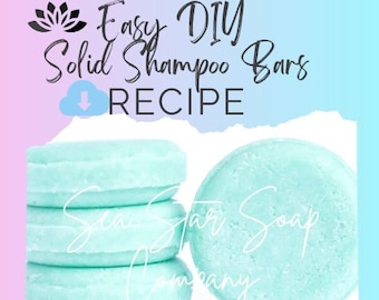 Shampoo Bar Recipe | DIY Solid Shampoo Bar Recipe | Make solid shampoo bars at home | Easy DIY skin care
