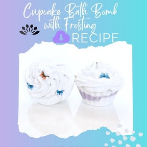 Bath Bomb Recipe with Frosting | Cupcake Bath Bomb Recipe | Frosting Recipe
