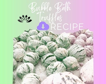 Recette de truffes pour bain moussant | Recette de truffes de bain bricolage | Préparez un bain moussant solide à la maison