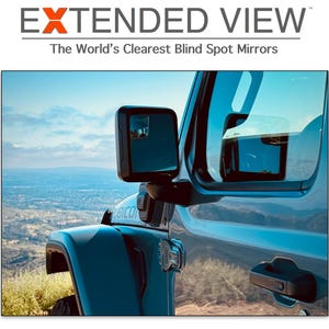 Custom Blind Spot Mirrors- Compatible with 2020-Present Jeep Gladiator |  Jeep Gladiator JT blindspot mirrors