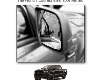 Custom Blind Spot Mirrors- Compatible with 2019-2023 Ford Ranger | Ranger factory BLIS Mirrors | NXTGEN Extended View Blind Spot Mirrors