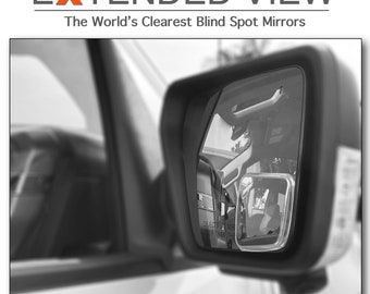 Custom Blind Spot Mirrors- Compatible with 2021-2023 Ford F150 |  14th Generation Ford F150 | NXTGEN Extended View Blind Spot Mirrors