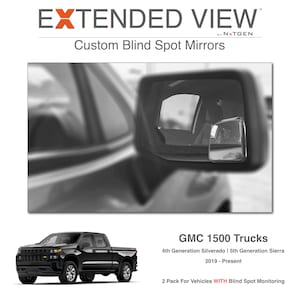 Vetro Specchio Sinistro Per Chevrolet Silverado 1500 E GMC Sierra 1500 (2019-2023)