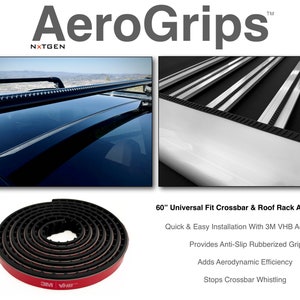 Stop Crossbar Whistle | Add Premium Functionality | Universal Fit Crossbar and Roof Rack Accessory - NXTGEN AeroGrips