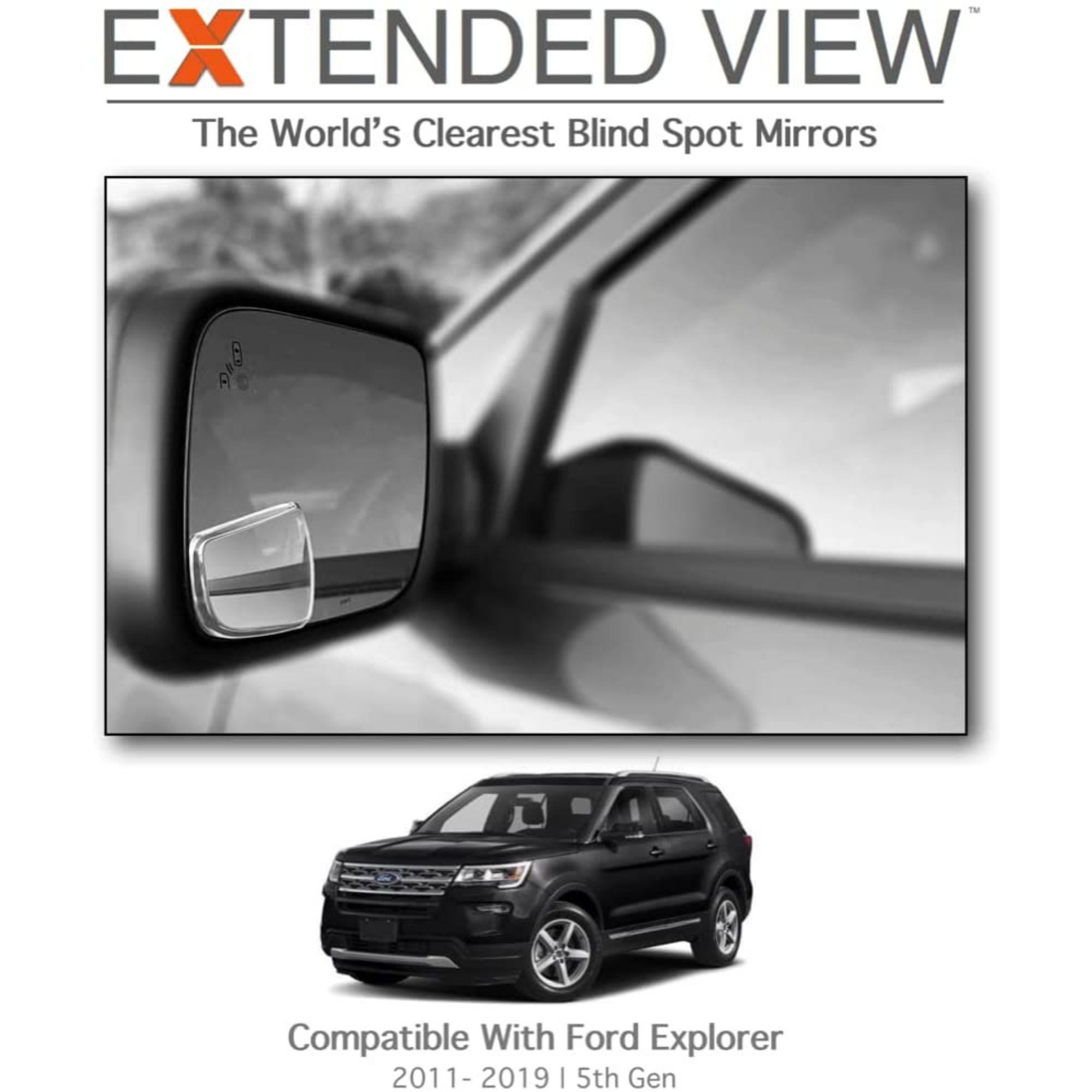 Miroir d'angle mort, miroir d'angle mort extérieur de voiture 360 degrés  réglable angle mort rétroviseur de voiture rétroviseur pour voiture,  camion, SUV, Rv