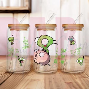 G.I.R. Robot Dog, UV DTF 16 oz glass can wrap png, Sublimation wrap, tumbler, glass jar, Libby PNG, png only