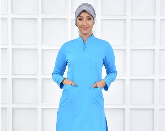 Dark Blue Modest Scrub Set, Muslim Nurse Scrub, Medical Scrub, Women's  Scrub Set, Scrub Uniform, Nurse Dress, Medical Uniform, MOODA044 - Etsy