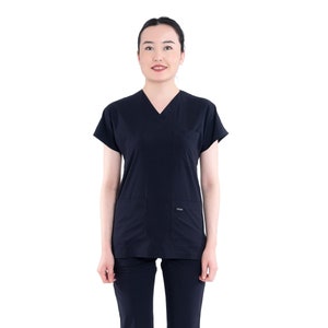 Personalized Black Scrub Set Nurse Uniform Custom Scrub Medical Scrub Spa Uniform Doctor Dental Dietitian Scrub Dress B1211TC Etsy Canada