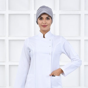 Haut de gommage uniquement, uniforme d&#39;hygiéniste dentaire blanc optique, robe de gommage, uniforme d&#39;infirmière thérapeute, haut de gommage pour femme, KKRVZ1022-TOP