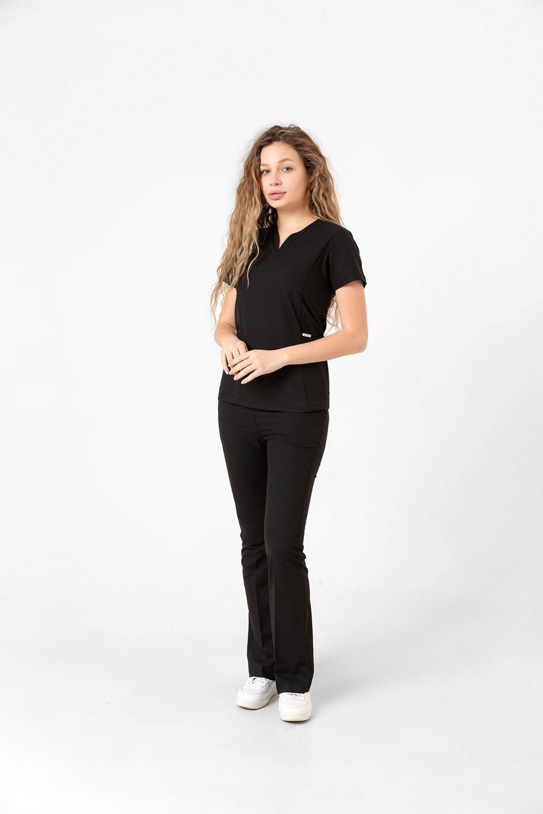 Black Scrub Set, Custom Comfort: Personalized Scrub Sets for Everyday ...
