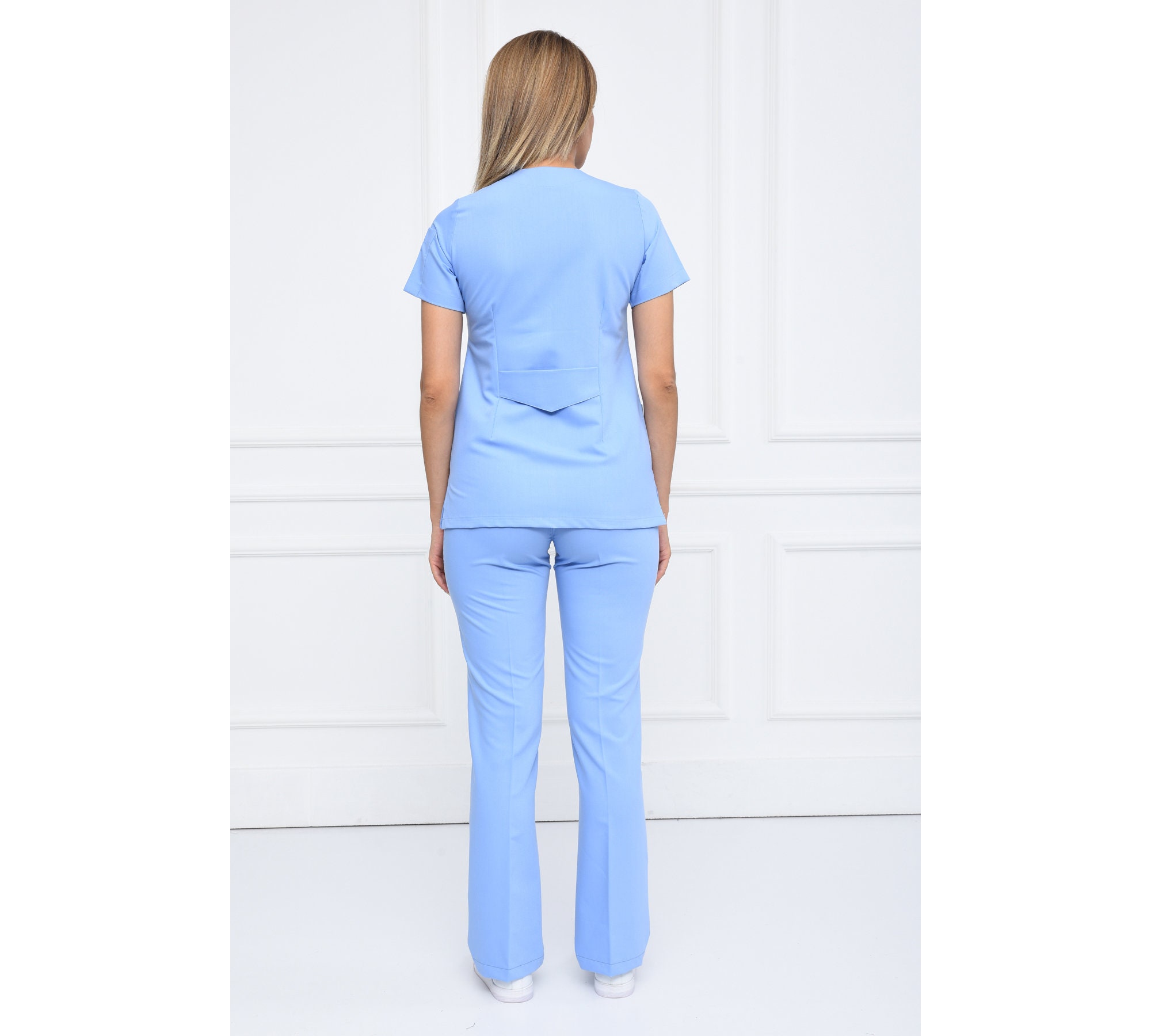 Nurse Scrubs Top Only Personalized Customizable Embroidered - Etsy UK