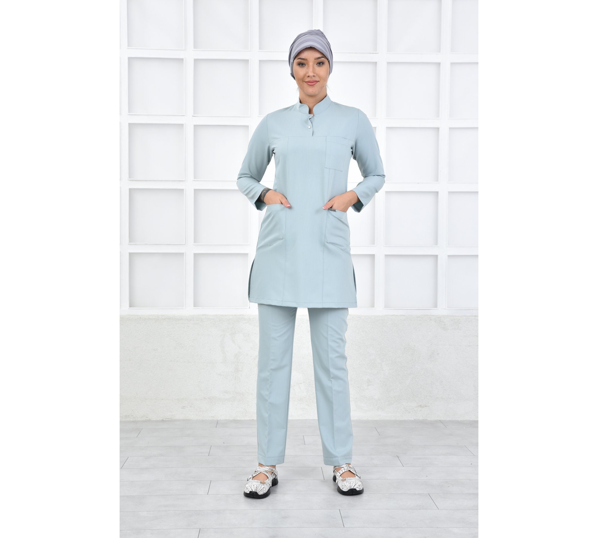 Comfortable Scrub Uniform Lemon Mold Color Nurse Doctor - Etsy UK