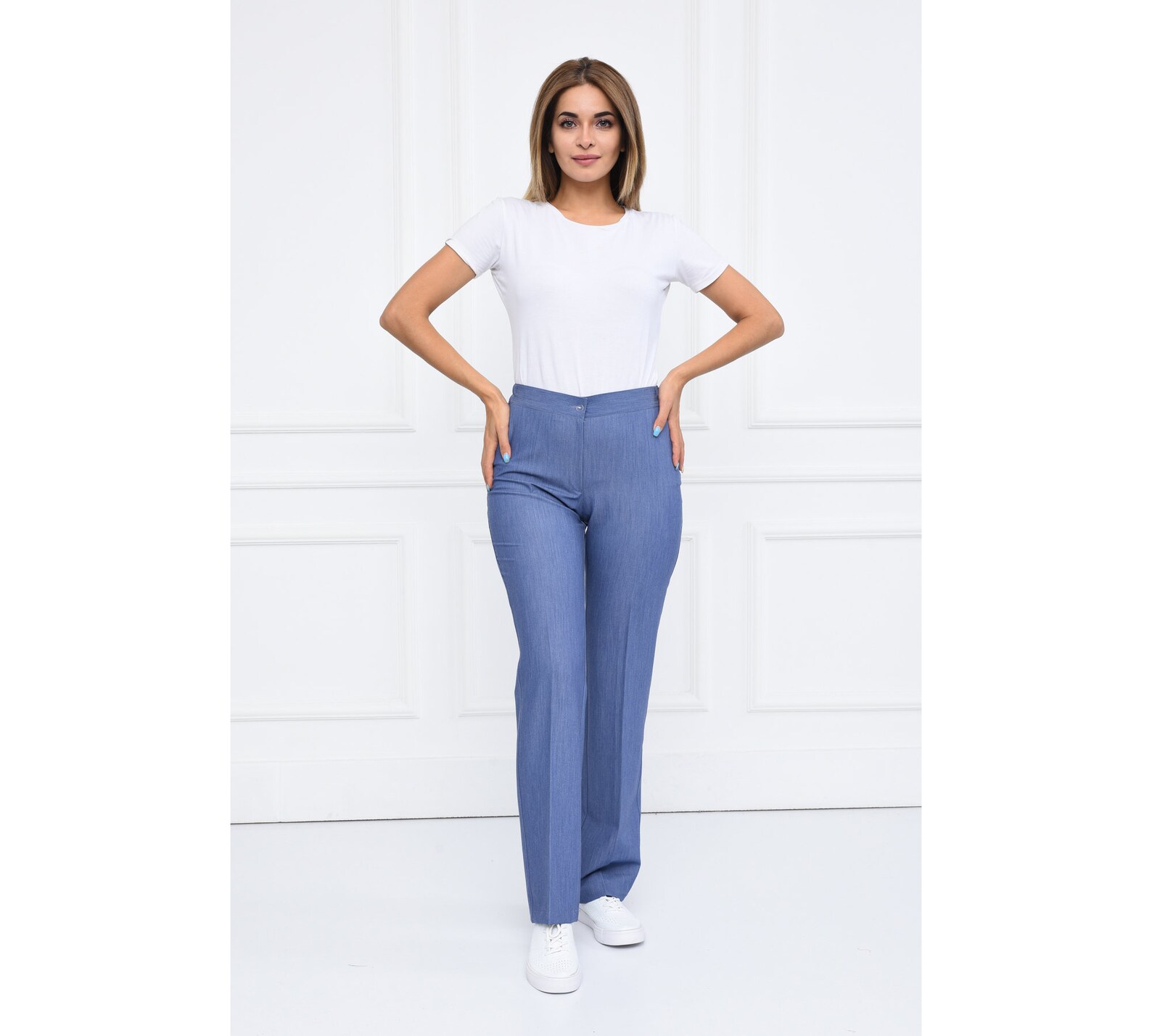 Add Your Own Text Embroidery to Scrub Uniforms, Denim Color, Doctors ...