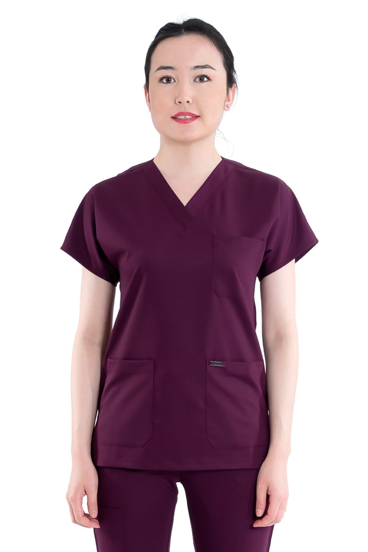 Cute Purple Nurse Uniform High Quality 100% Cotton / ABDL Nurse / Scrubs /  Nurse Dress With Short Sleeves Nurse Cap -  Canada