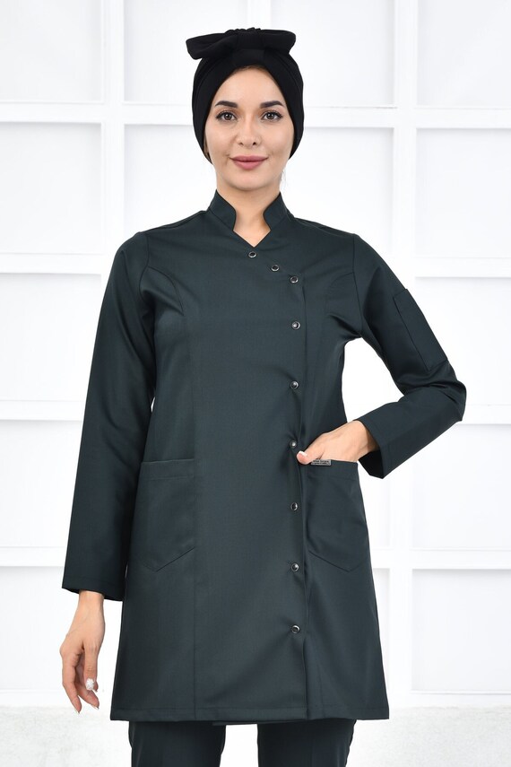 green emerald velvet dress Heard It Before Hunter Green Cotton Belted Mini Shirt Dress main image 0