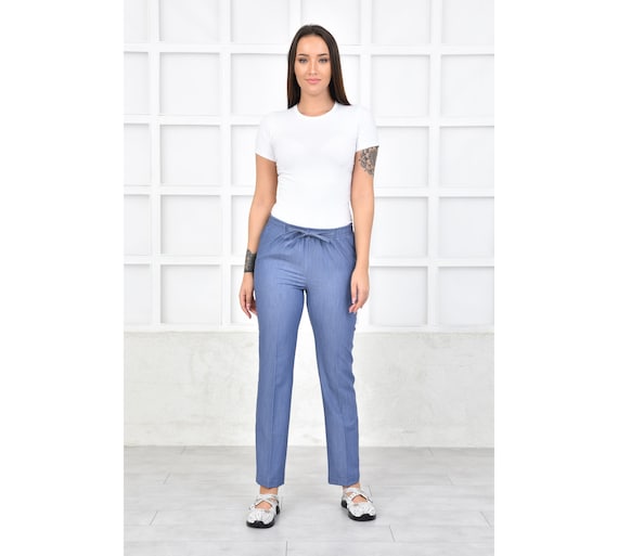 Nurse Doctor Scrubs Bottom Denim Color 
