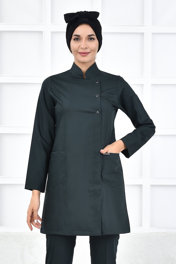 hunter green scrub dress Emerald Hunter Green Top main image 0