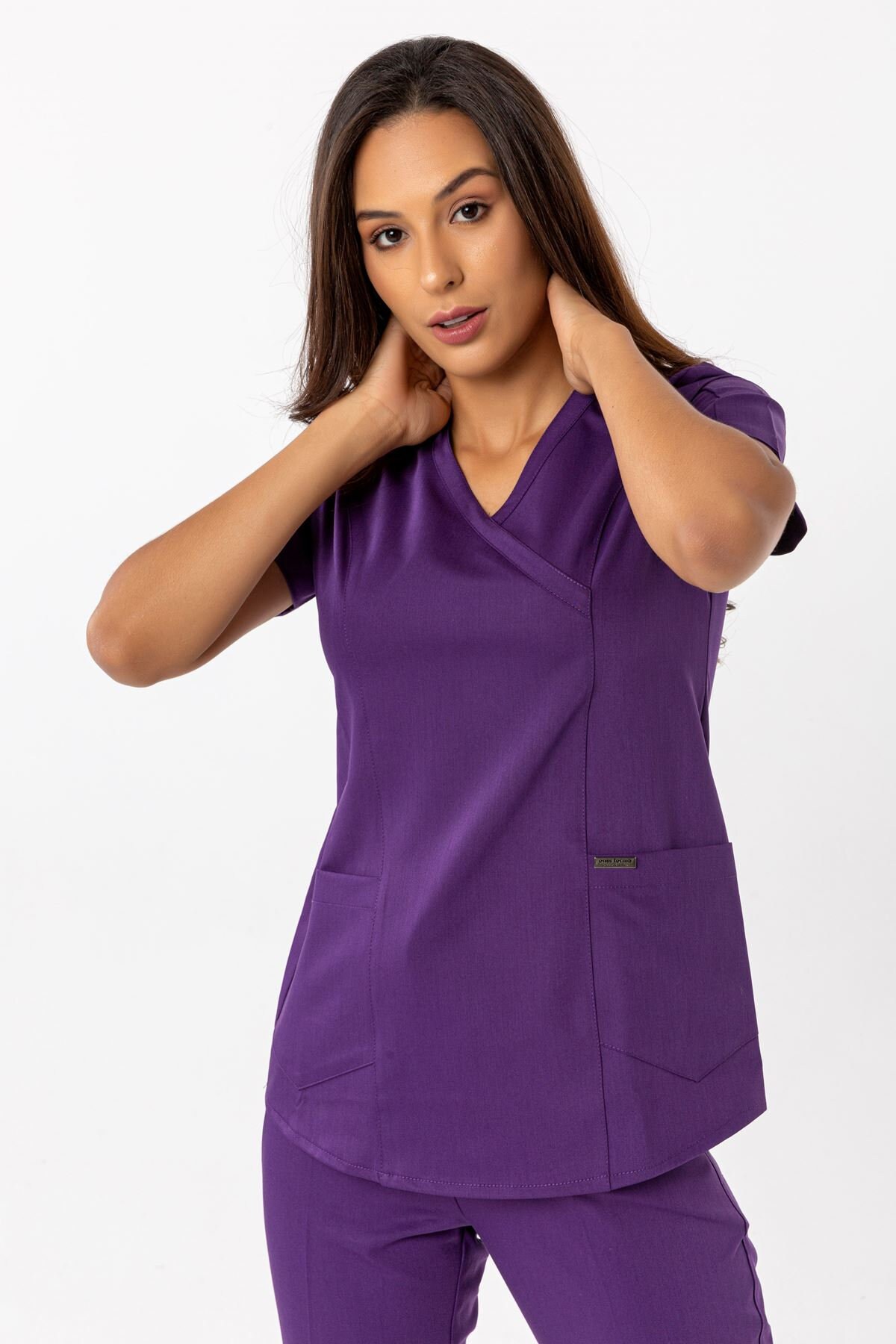 Introducing IFE Unisex Scrub Jumpsuit (purple) with 10 pockets
