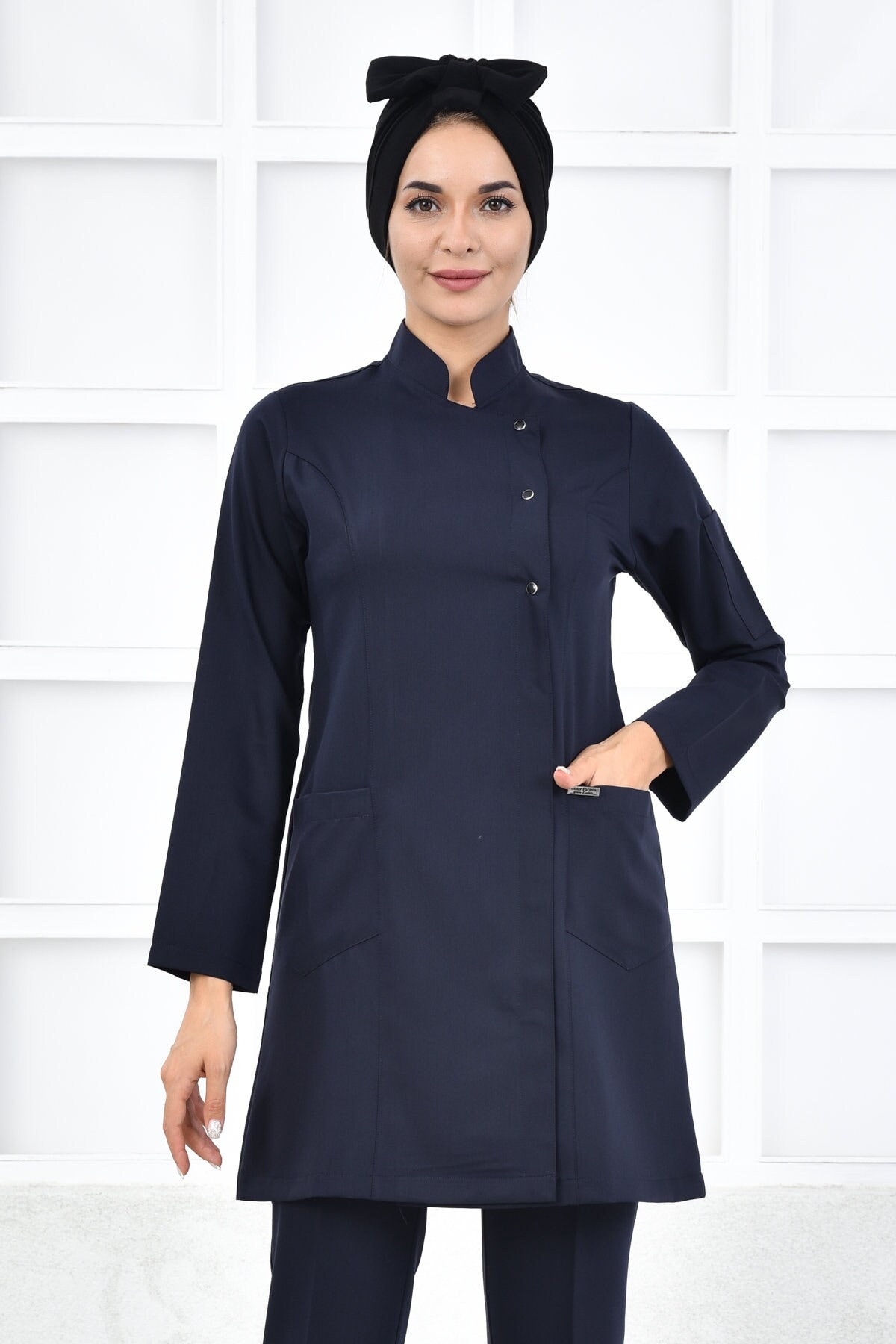 Scrub Top Only Dark Blue Dental Hygienist Uniform Scrub Etsy UK