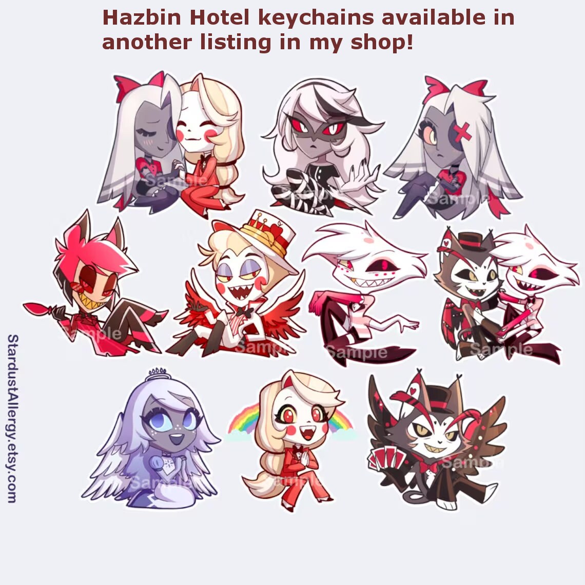 Helluvaboss Loona アクキーまとめ売り Helluva Boss Witch Loona Halloween 2022 Acrylic Keychain