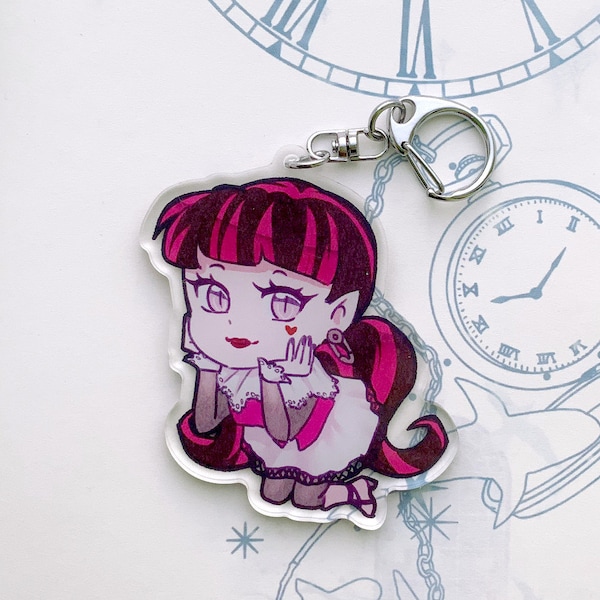 Draculaura Monster High Acrylic Keychain