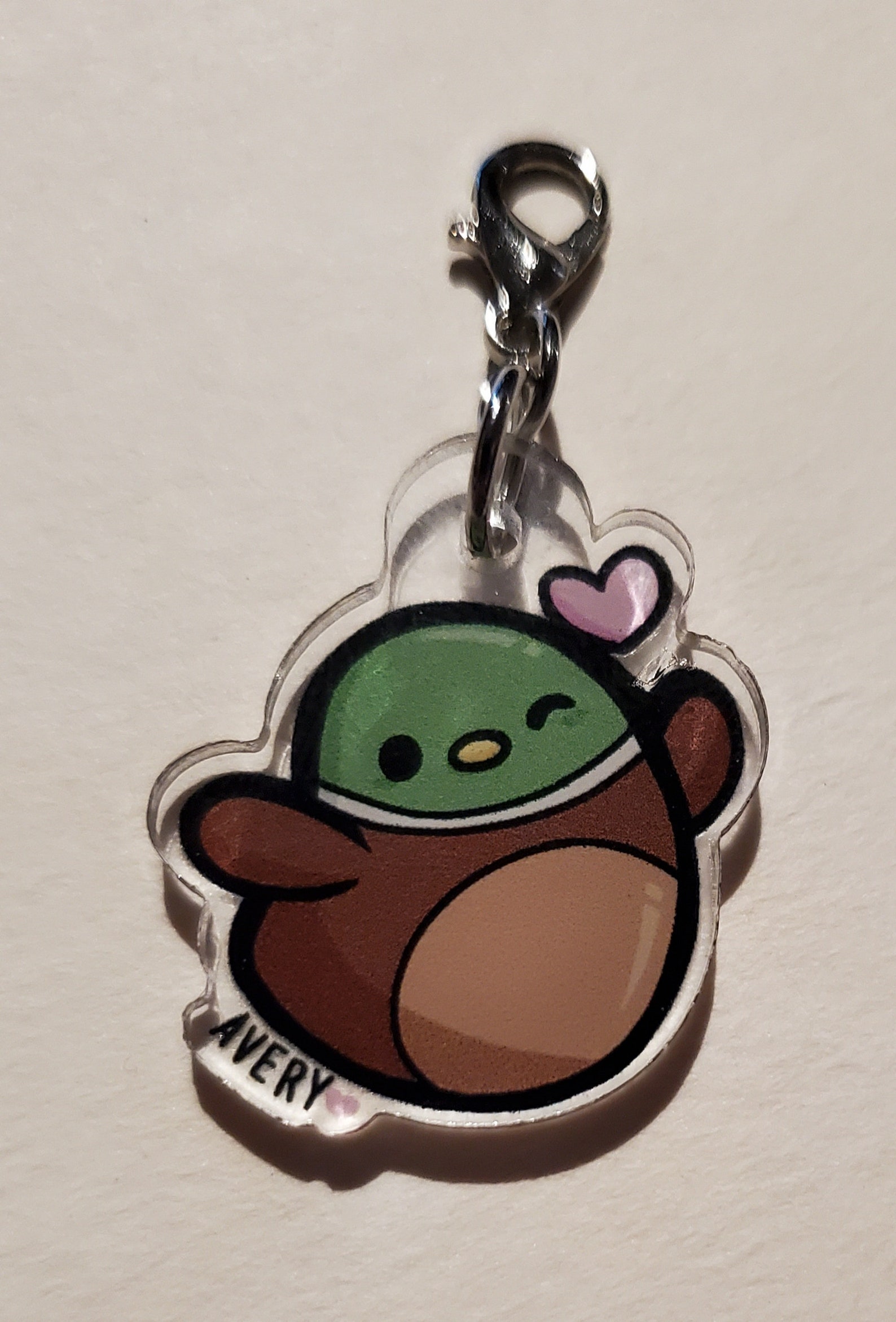 Acrylic charms mallard duck squishmallow avery keychain Etsy