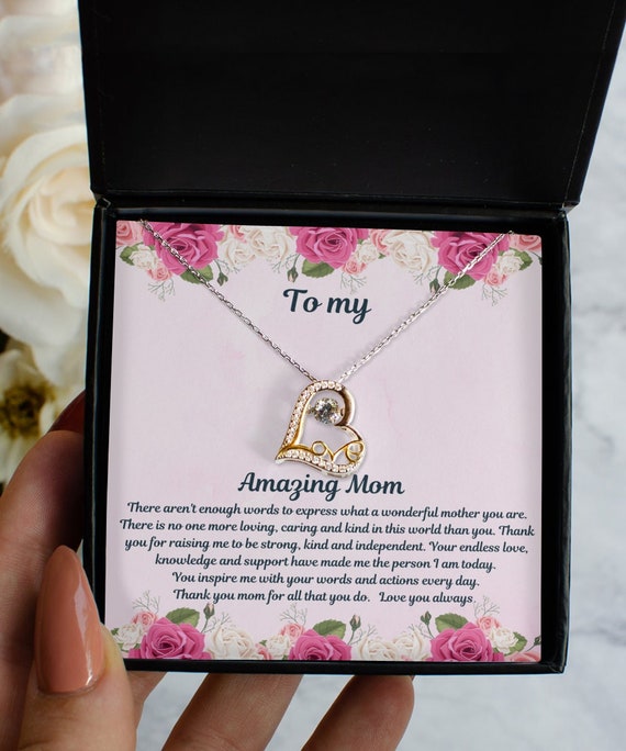 To My Mom Necklace-Mother's Day Gifts-Mom Necklace Christmas-Birthday Gift For Mom-Gift For Mom Jewelry-Mom Gift From Daughter-Gift From Son