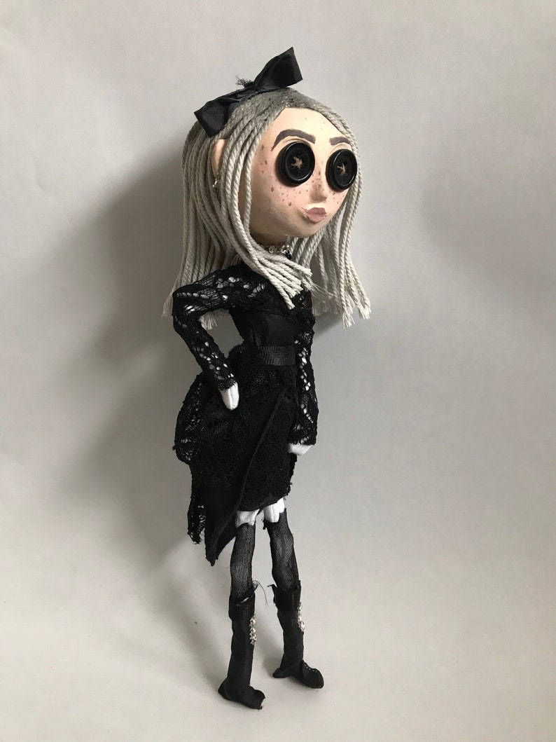 Custom Coraline Doll Handmade Doll Art Doll Textile Wire Etsy Canada