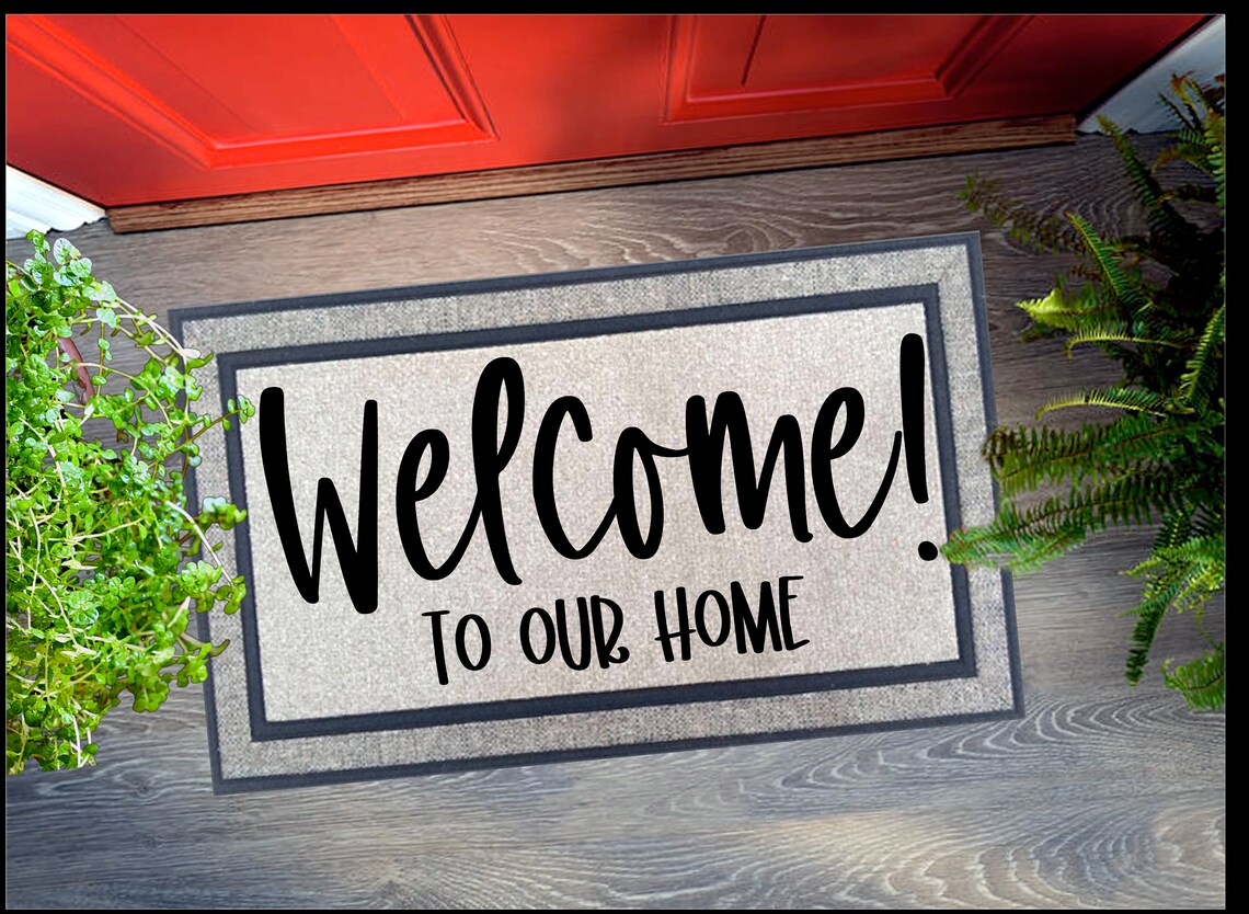 To Our Home Front Door Mat Etsy