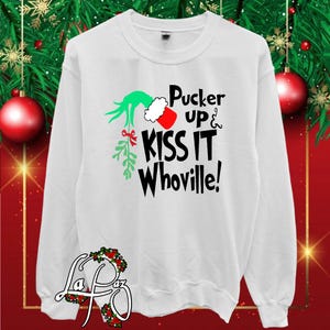 pucker up sweatshirt