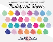 Iridescent Sheen Procreate Colour Palette, Floral Palette, Colour Swatches, Digital Palette