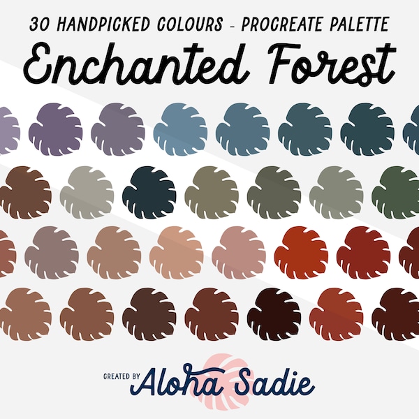 Enchanted Forest Color Palette - Etsy