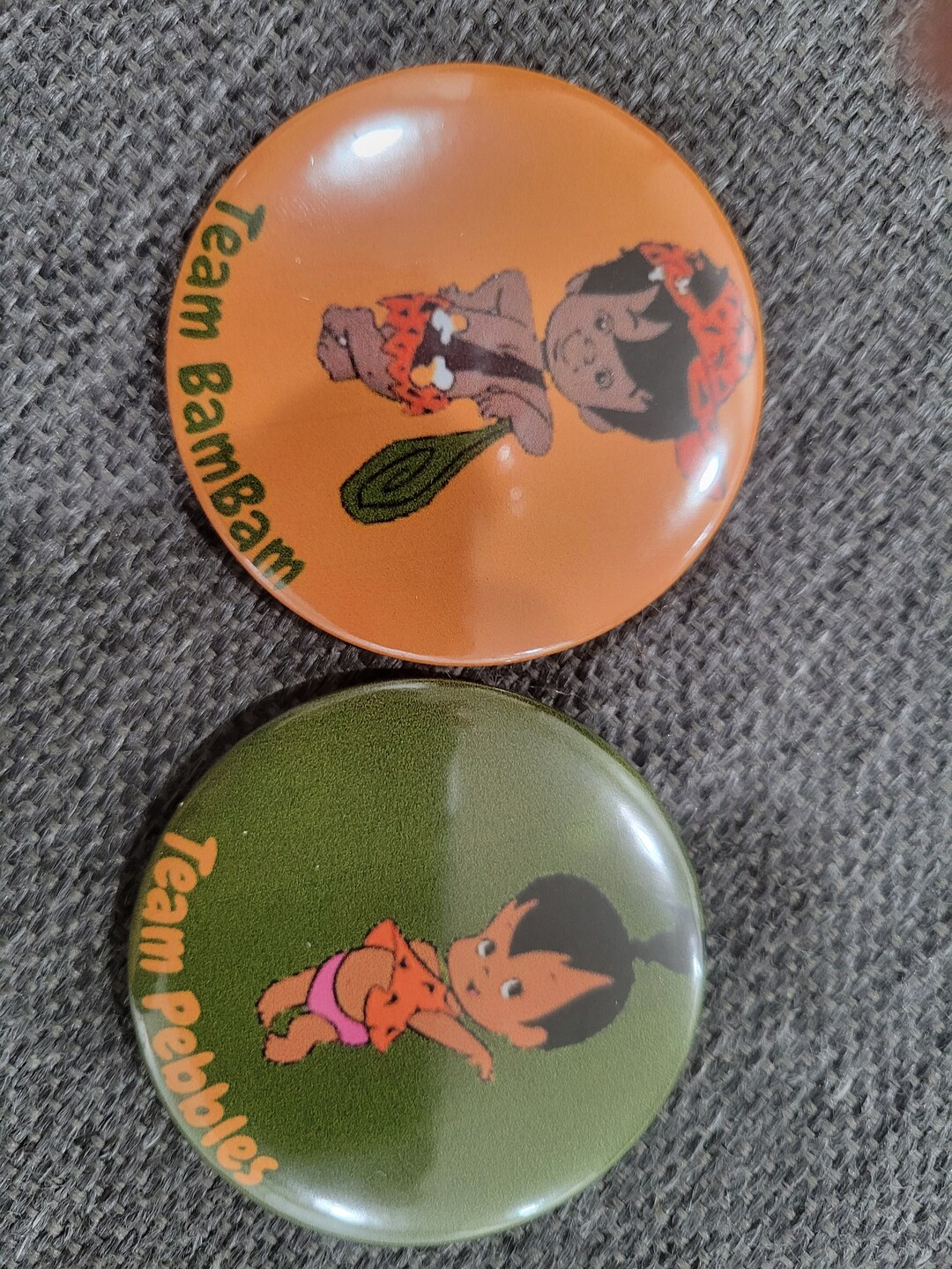 Buttons bambam & Pebbles - Etsy