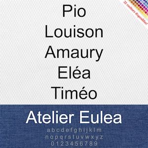 Flex Personalized Thermo-Adhesive - First name, date and other personalized texts