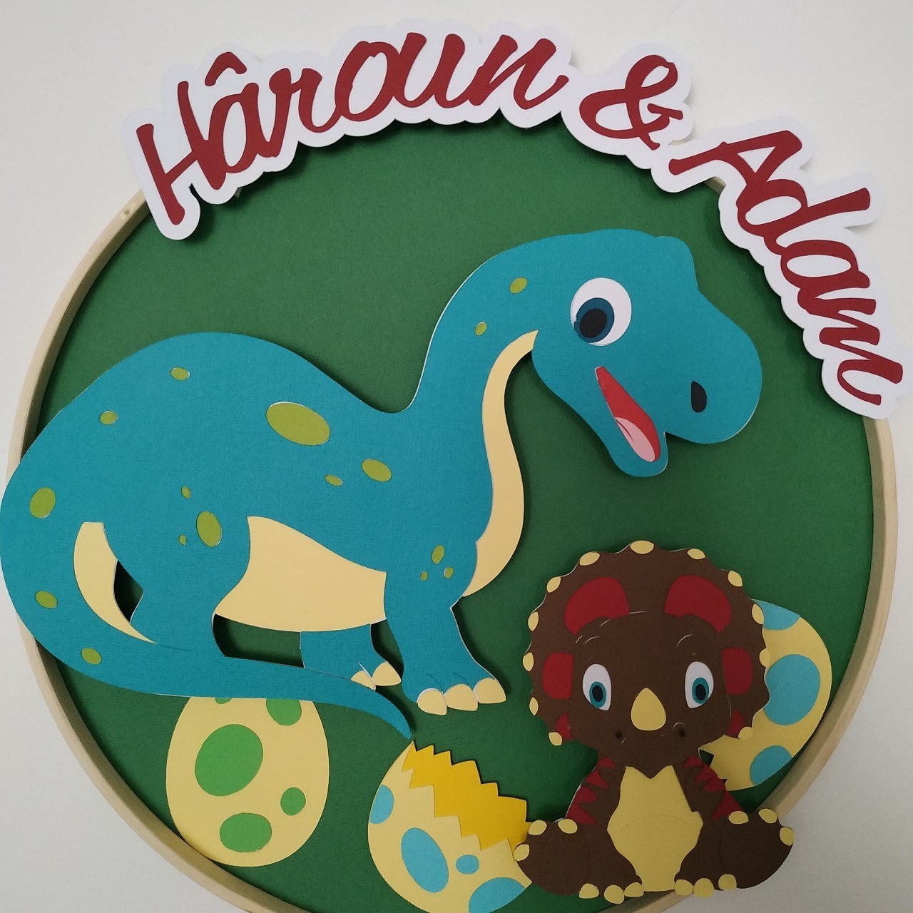 Cadre Personnalisé Dinosaures